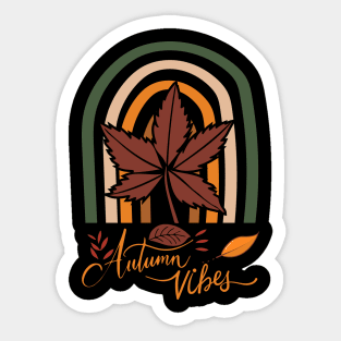 Autumn vibes pumpkin latte spice Sticker